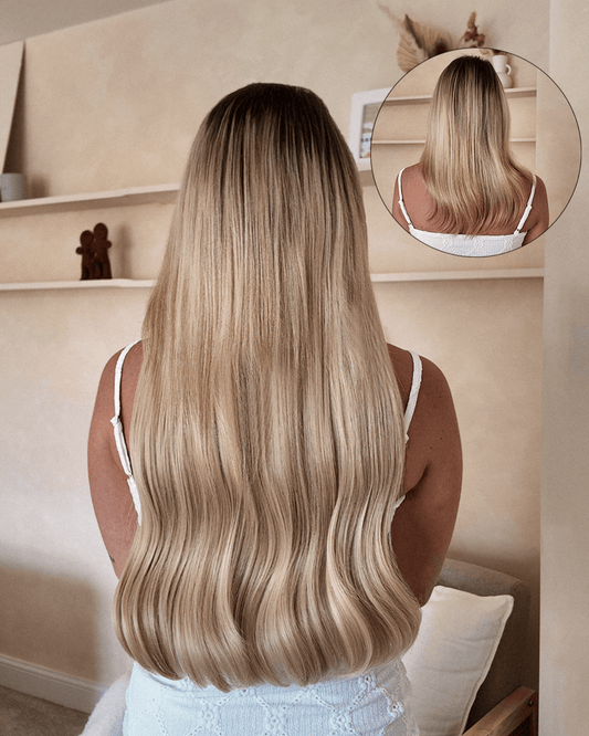 22" 1 Piece RealFeel™ Natural Wave Instant Clip In Hair Extensions