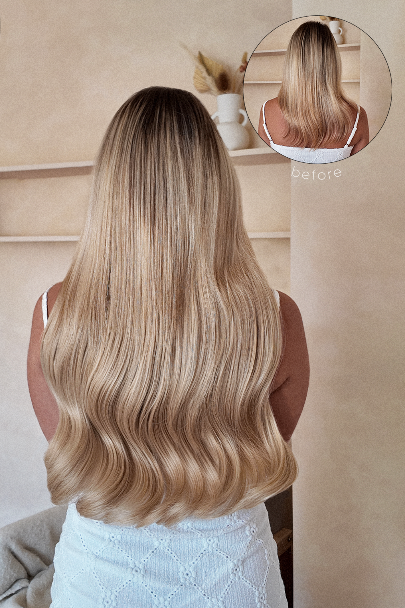 20" 1 Piece RealFeel™ Curly Instant Clip In Hair Extensions